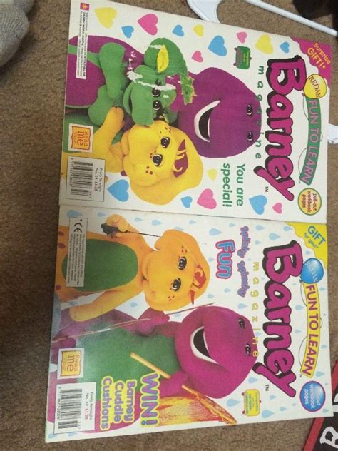 Barney Magazines Uk Edition Lot Of 2 1827274554