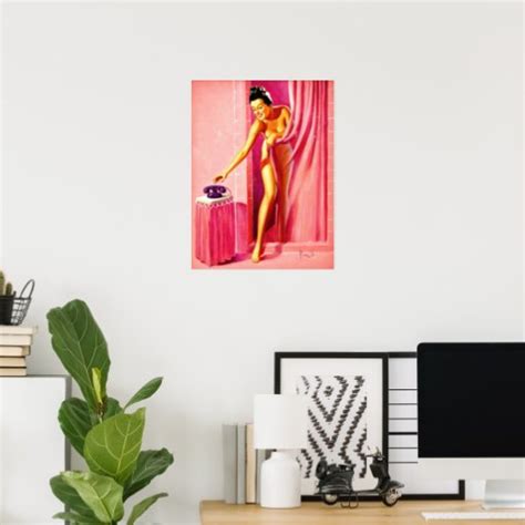 Al Buell Vintage Pin Up Girls Poster Poster Zazzle