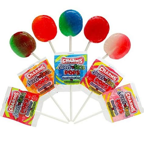 28 Pc Charms Sweet Sour Pops Lollipop Sucker Candy Lollypops Walmart