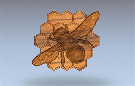Bee Comb Stl Model For Cnc Router 3d Stl Model For Wood Etsy In 2021