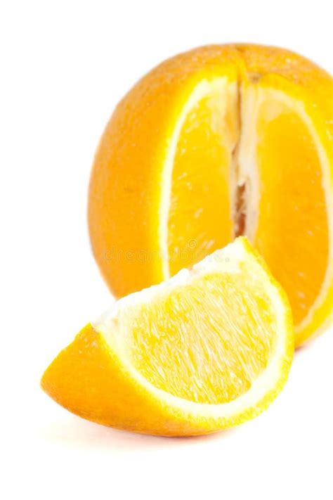 Slice Of Fresh Ripe Orange Stock Photo Image Of Fruit Orange 42793336