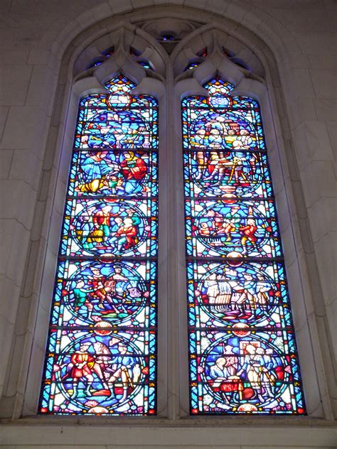 Stained Glass Window in the Arcade of the Washington Memorial Chapel