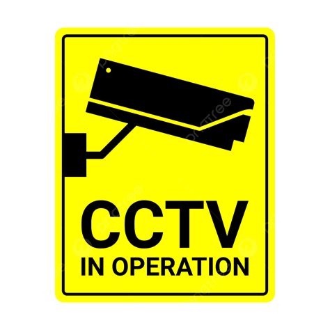 Cctv In Operation Cctv In Operation Vector Cctv In Operation Sign