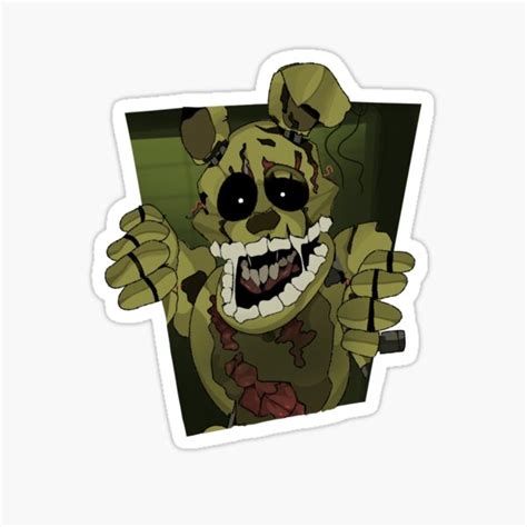 Springtrap Sticker By Grimlocos Redbubble