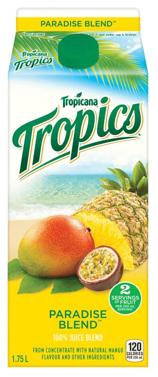 Tropicana® Tropics® - Paradise Blend™ | Tropicana.ca