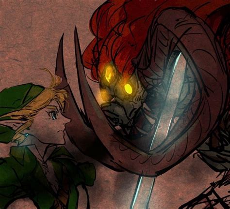 Link Versus Ganon Legend Of Zelda Ocarina Of Time Zelda Art