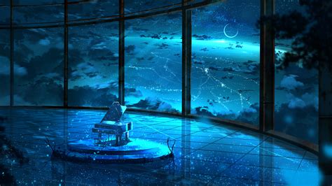 Anime Moon Sky Window 4k Hd Wallpapers Hd Wallpapers