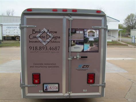 enclosed trailer wraps precision sign design