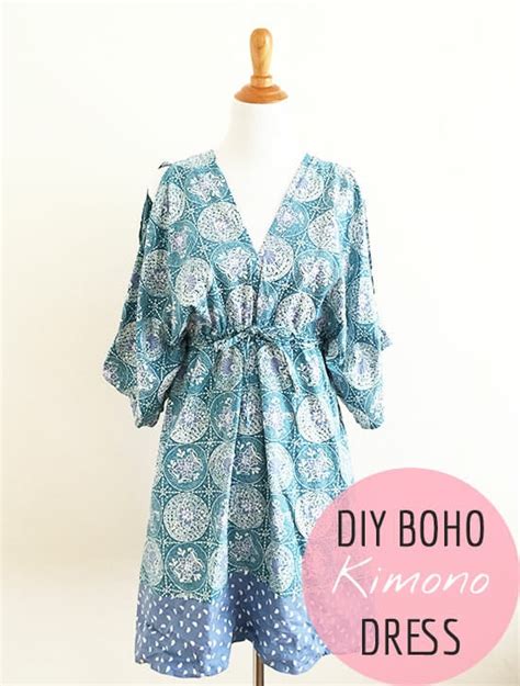 Free Sewing Pattern Boho Kimono Dress Pattern So Sew Easy