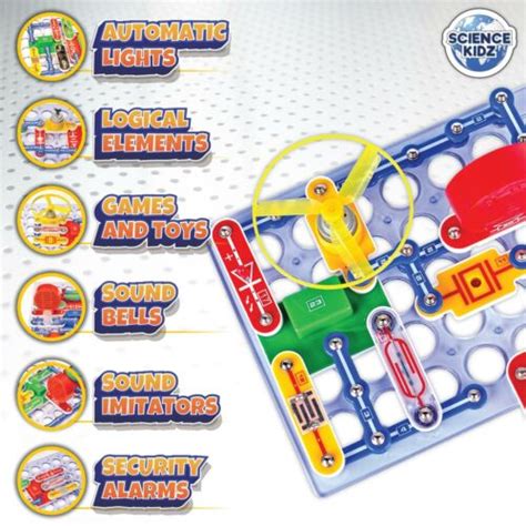 Science Kidz Electro Snaps 188 Experiments Kit Electronic Circuit Set