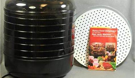 7 Tray Ronco Food Dehydrator 187-04 Instruction & Recipe Book Herb