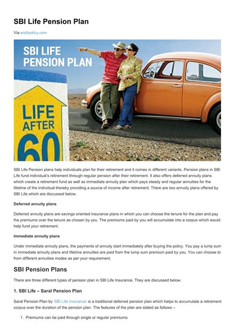 Ppt Sbi Life Pension Plan Benefits And Features Powerpoint