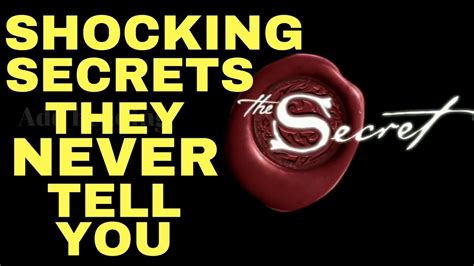 Shocking Law Of Attraction Technique The Secret Movie Didnt Tell You