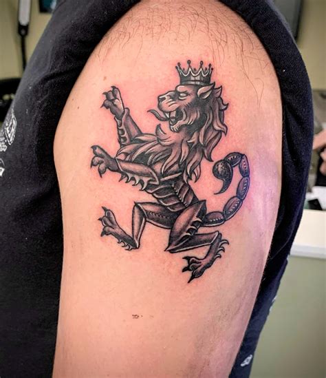 Leo And Scorpio Intertwined Tattoo