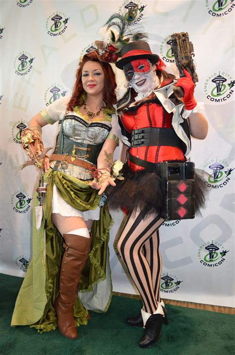 Steampunk Poison Ivy And Steampunk Harley Quinn