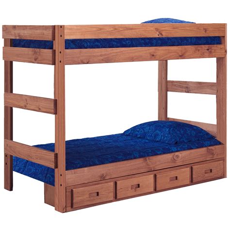 Bunk beds and lofts are super versatile. Twin Over Twin Bunk Bed - Under Bed Storage, Mahogany Finish | DCG Stores