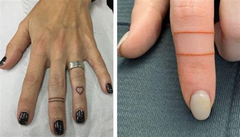 2 Line Tattoo On Finger Meaning And Designs She So Healthy