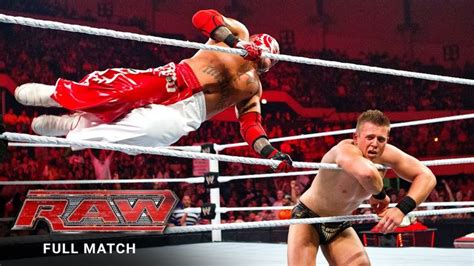 Full Match Rey Mysterio Vs The Miz Wwe Title Match Raw July 25
