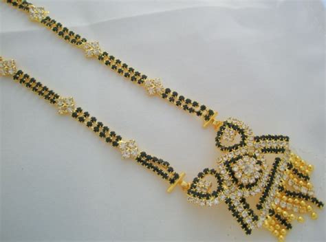 When autocomplete results are available use up and down arrows to review and enter to select. 22K Gold Plated American Diamond Mangalsutra Unique Latest ...