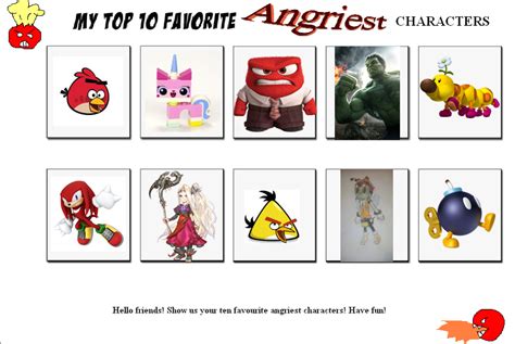 My Top 10 Favorite Angry Characters By Annonmyous On Deviantart Vrogue