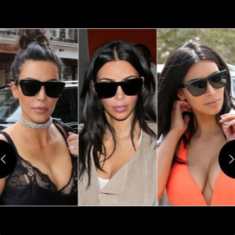 kim kardashian big square sunglasses