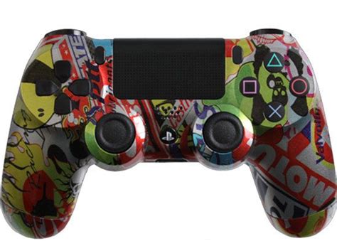 Custom Ps4 Controller Sticker Bomb Options Etsy Ps4 Controller