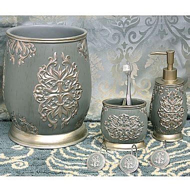 Buy products such as bathroom accessories set 6 pcs plastic gift set tumbler straw set bathroom set trash can, toothbrush cup soap dish 1x tumbler toilet brush with holder, multicolor decoration for home, restroom at walmart and save. Baroque Bath Accessories - jcpenney | For the Home | Pinterest