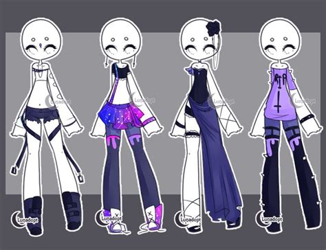 Drawingforall.net already has a number of different instructions on how to draw anime. SET 1: Gacha outfits by Lunadopt on DeviantArt | Women's ...