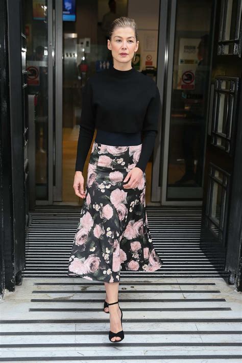 Rosamund Pike Arriving At The Bfi For The Female Film Directors