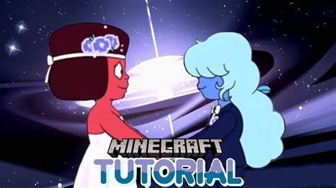 Minecraft Steven Universe Wedding Ruby And Sapphire Statues Building Tutorial Youtube