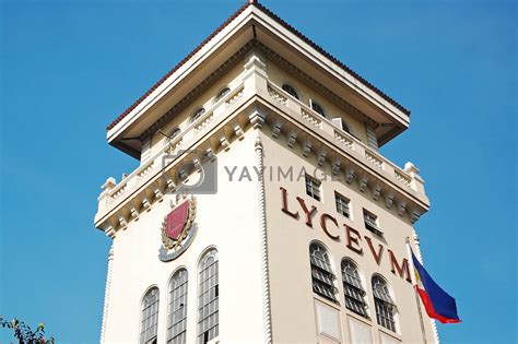 Lyceum Of The Philippines University Facade In Manila Philippin By
