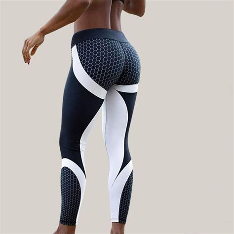 Yoga Pants Woman Training Printing Trousers Elastic