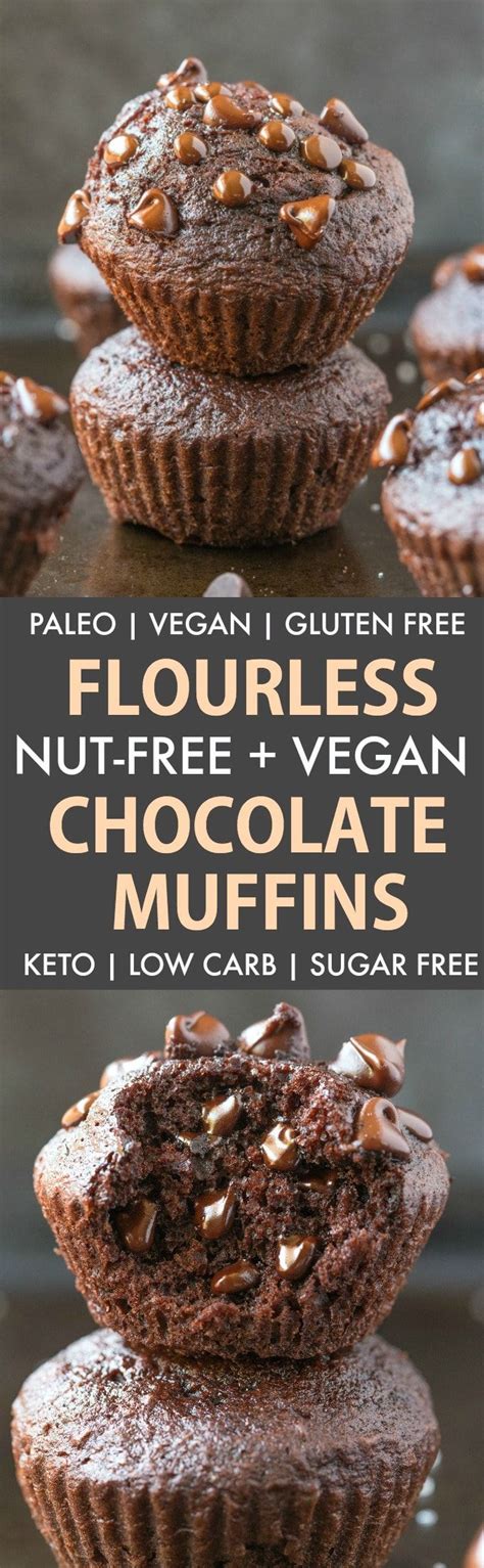There is no need to worry about finding a healthy gluten free dairy free dessert recipe that doesn't taste like dirt! Flourless Gluten Free Vegan Chocolate Muffins (Nut-Free ...