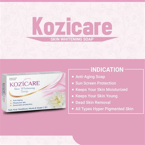 Kozicare Kojic Acid Arbutinglutathione Skin Whitening And Lightening