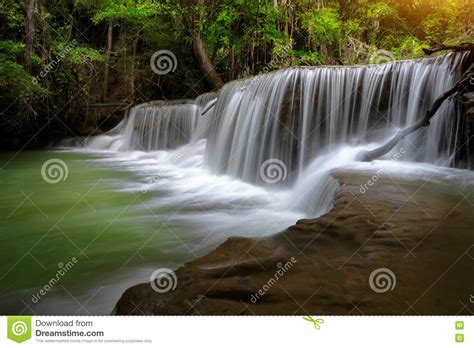 Thailand Waterfall Nature In Kanjanaburi Stock Image Image Of Pattern