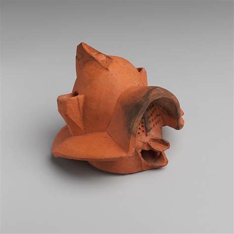 For purchase and queries contact +91 8610953674. Terracotta lamp in the form of a gladiator's helmet; early ...
