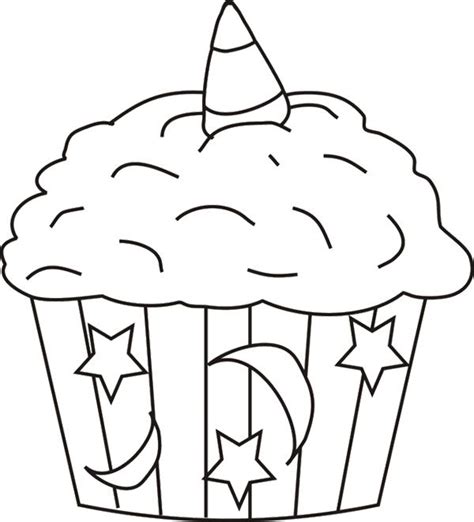 Unicorn cakes unicorn cake coloring pages. Cupcakes Coloring Pages | Halloween Cupcake Coloring Page ...