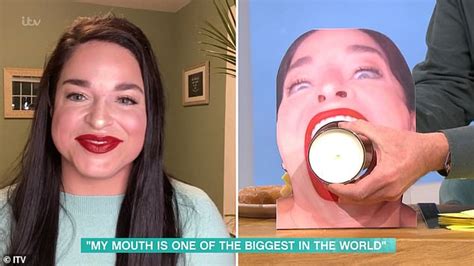 Woman With One Of The World S Biggest Mouths Crams TWO Doughnuts Inside On This Morning Daily