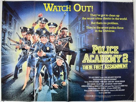 Police Academy 2 Their First Assignment Original Cinema Movie Poster From
