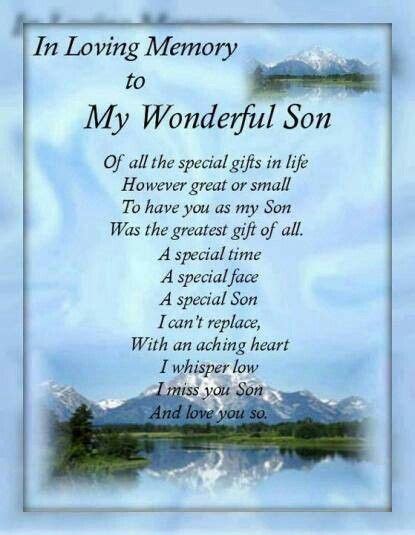 Happy Birthday Son In Heaven Poems Printable Birthday Cards