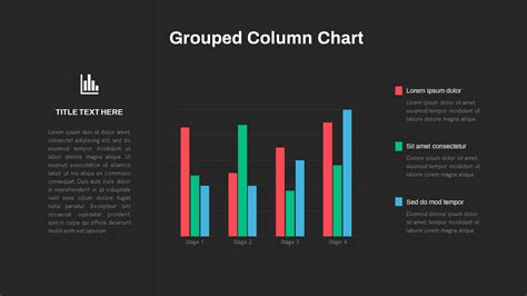 Grouped Column Chart Powerpoint Template