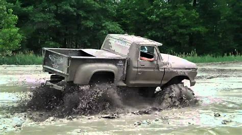 Big Black Ford Truck 4x4 Mudding Youtube