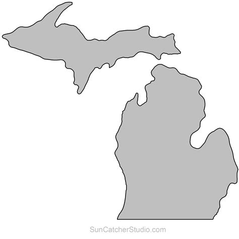 Printable Michigan Outline Printable Word Searches