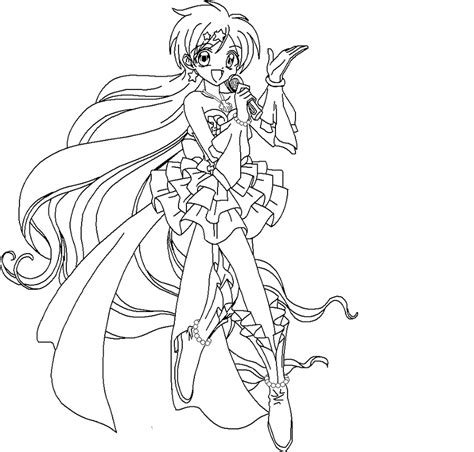 Cute manga coloring pages at getdrawings com free for. Mermaid melody coloring pages to download and print for free
