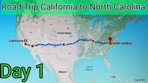 California To North Carolina A Complete Road Trip Day 1 California