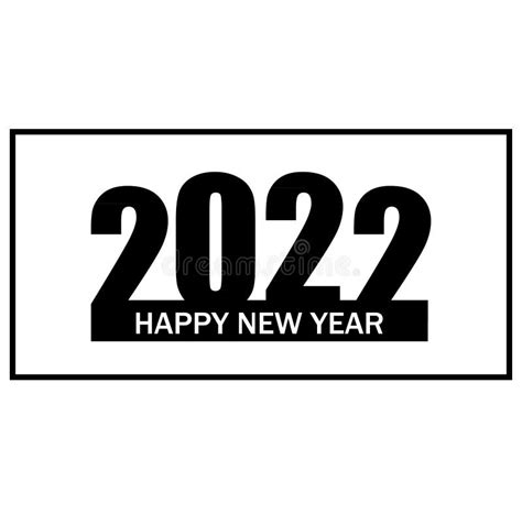 2022 Happy New Year Vector Background Cover Of Card For 2022 Stock