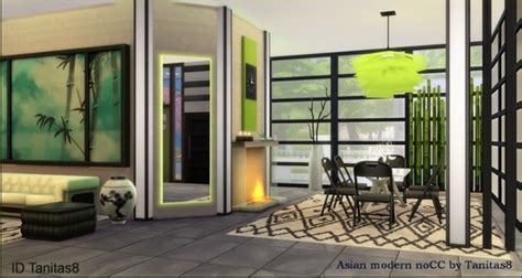 Tanitas Sims Asian Modern House No Cc • Sims 4 Downloads