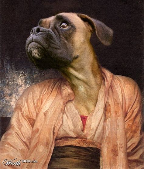 Anthropomorphic Dog Portrait Animal Renaissance 9