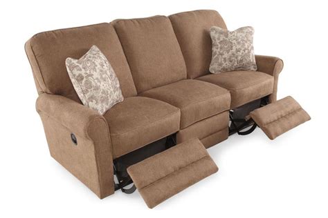 Furniture Lazyboy Sofas Dark Brown With Three Seats And There Are