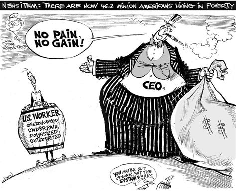 Inequality Cartoon There Are 462 Million Americans Living In Poverty